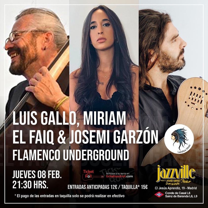 MADRID EN VIVO #72: Luis Gallo con Miriam El Faiq & Josemi Garzón, Skunk Funk, Julia Bengala