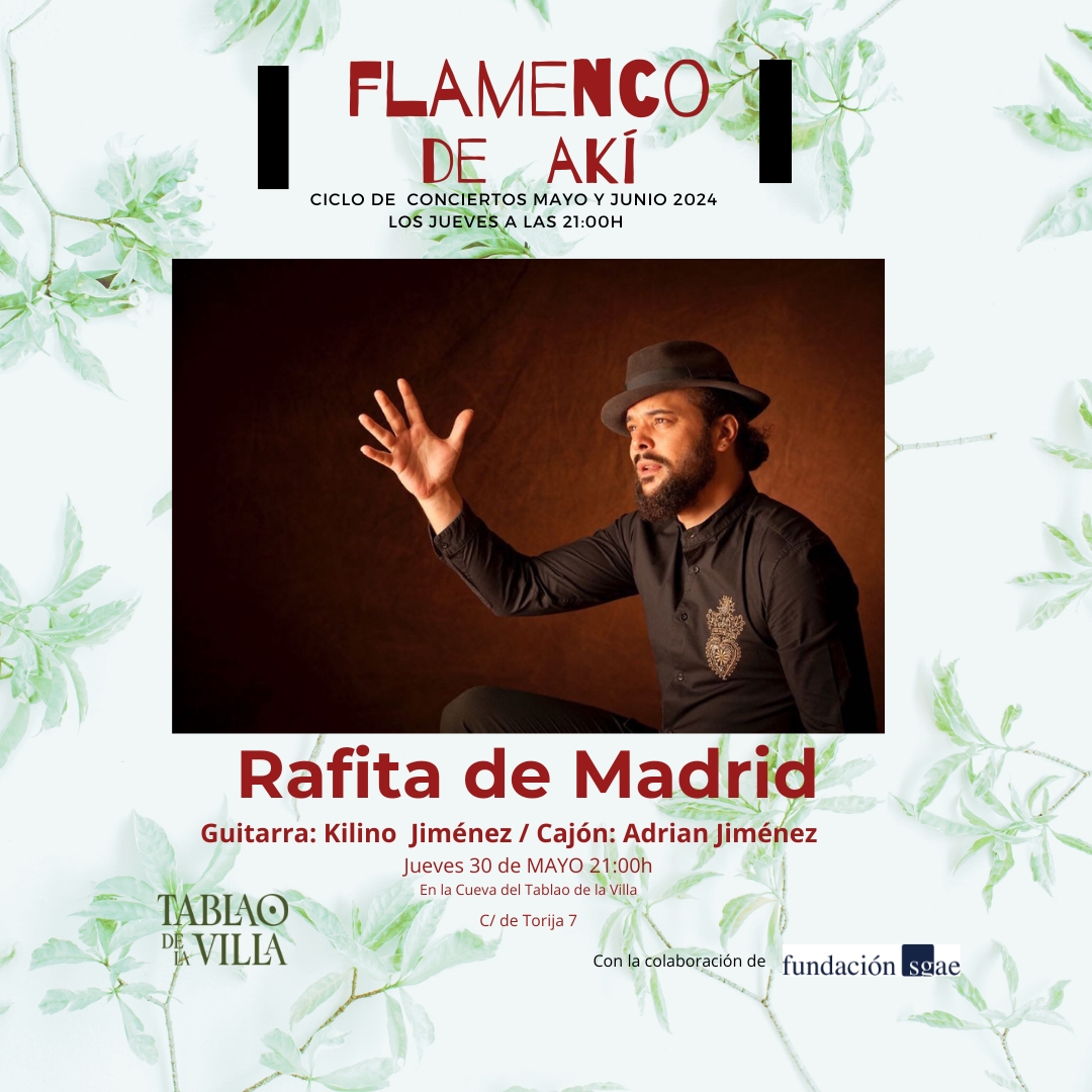 El Tablao de la Villa estrena el ciclo Flamenco de Akí con la colaboración de Fundación SGAE
