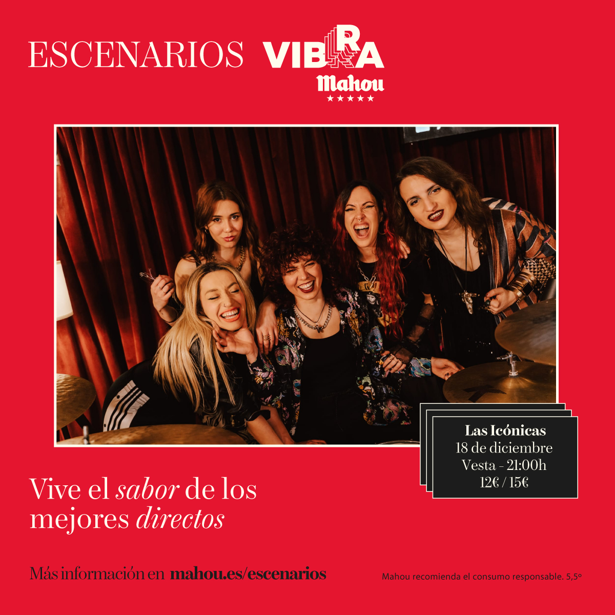 Escenarios Vibra Mahou encara el final del año con conciertos en las salas de Madrid en Vivo