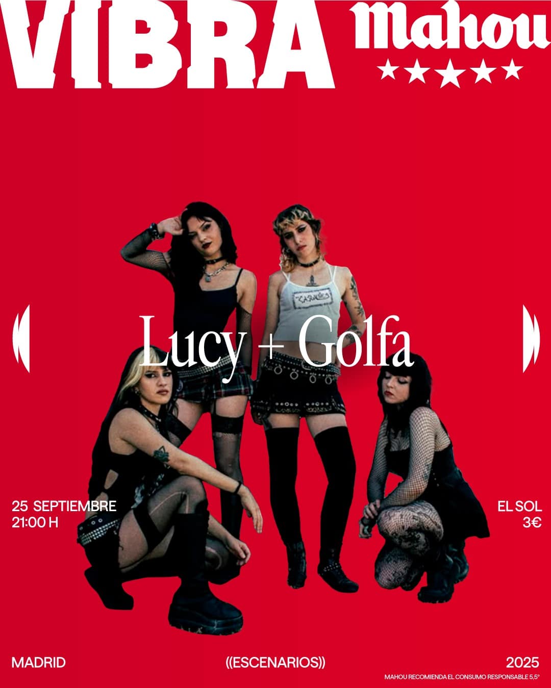 Escenarios Vibra Mahou vuelve con más música en vivo en la rentrée de las salas